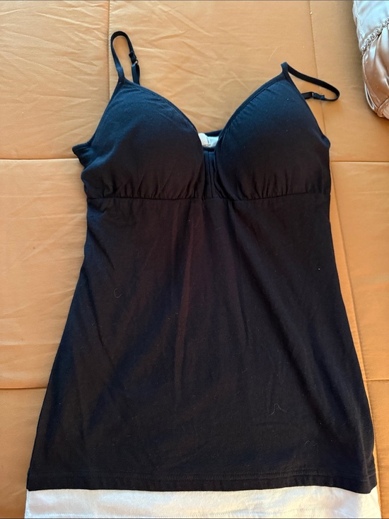 L.E.I Tops - lei Black Tank Top with Built-In Shelf Bra